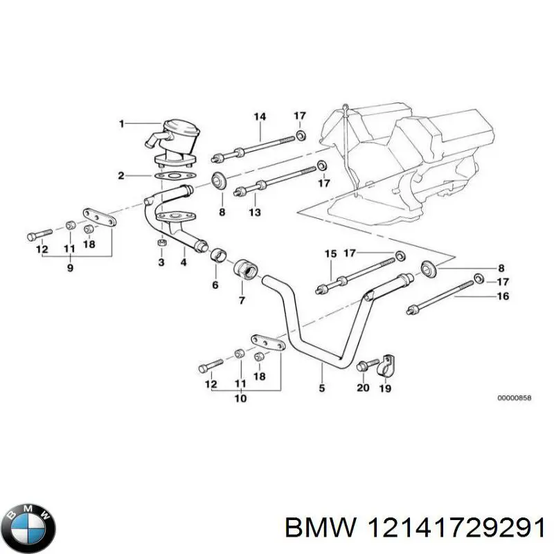 Датчик положения распредвала BMW 12141729291