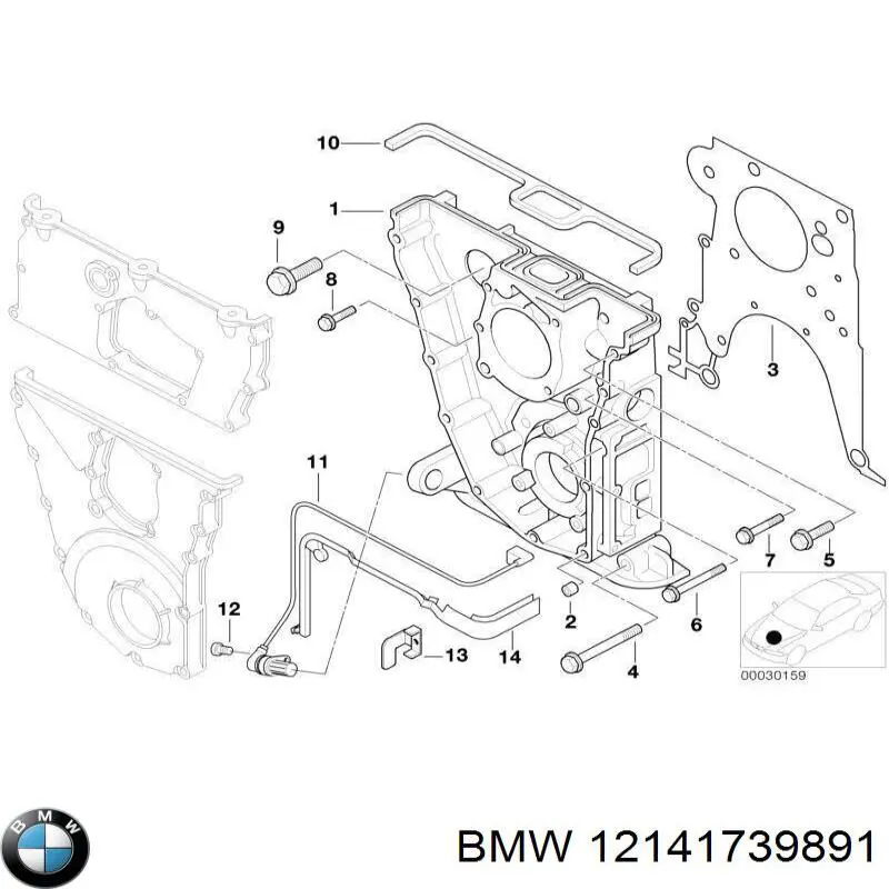 Датчик положения распредвала BMW 12141739891