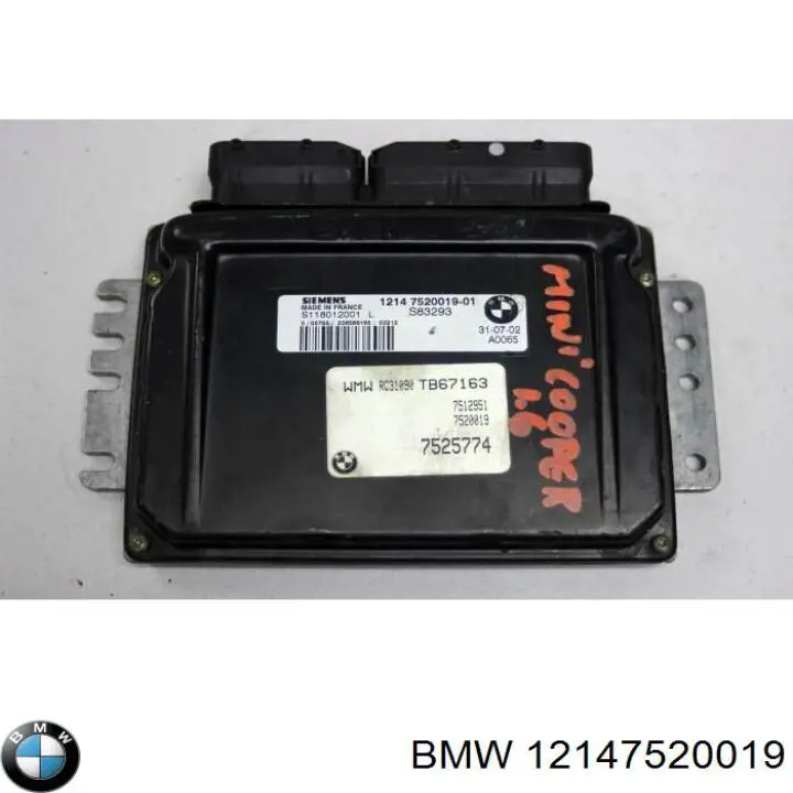 12147542310 BMW módulo de direção (centralina eletrônica de motor)