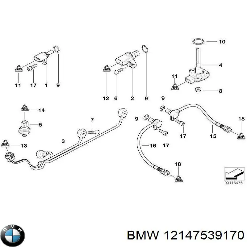 Датчик фаз BMW 12147539170 цена, от 18.93 USD