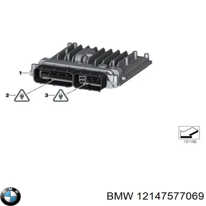 7602220 BMW Мозги двигателя
