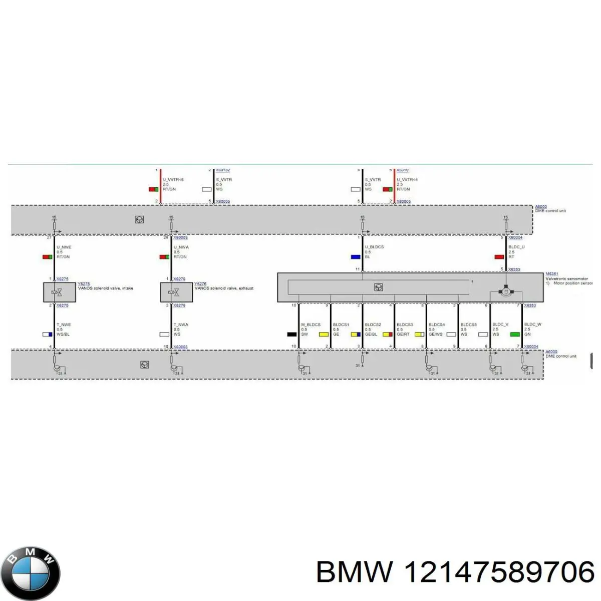 Модуль управления двигателем BMW 12147582243