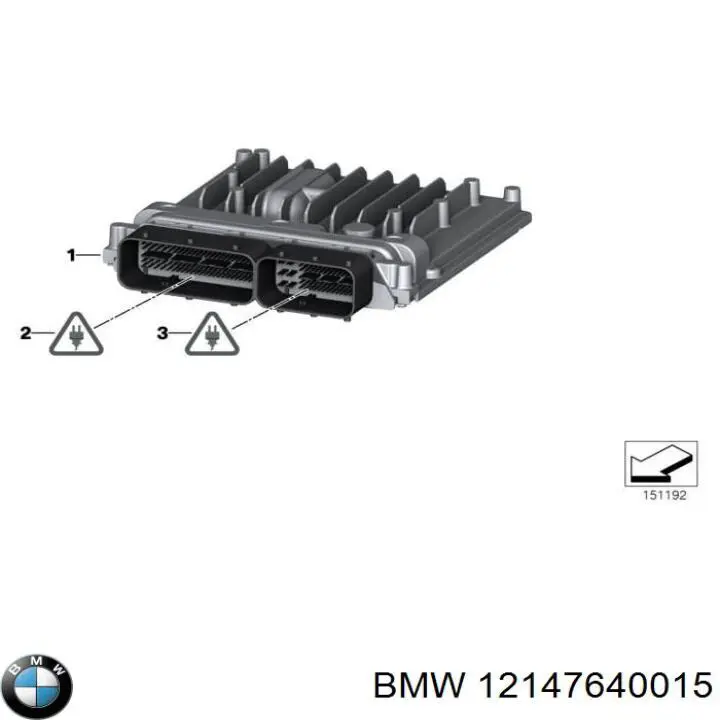 12147640015 BMW Мозги двигателя