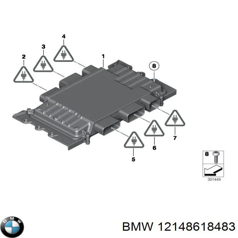 12148618483 BMW модуль управления (эбу двигателем)