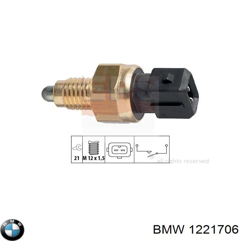 1221706 BMW датчик включения фонарей заднего хода
