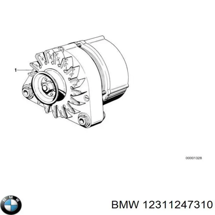 Генератор 12311247310 BMW