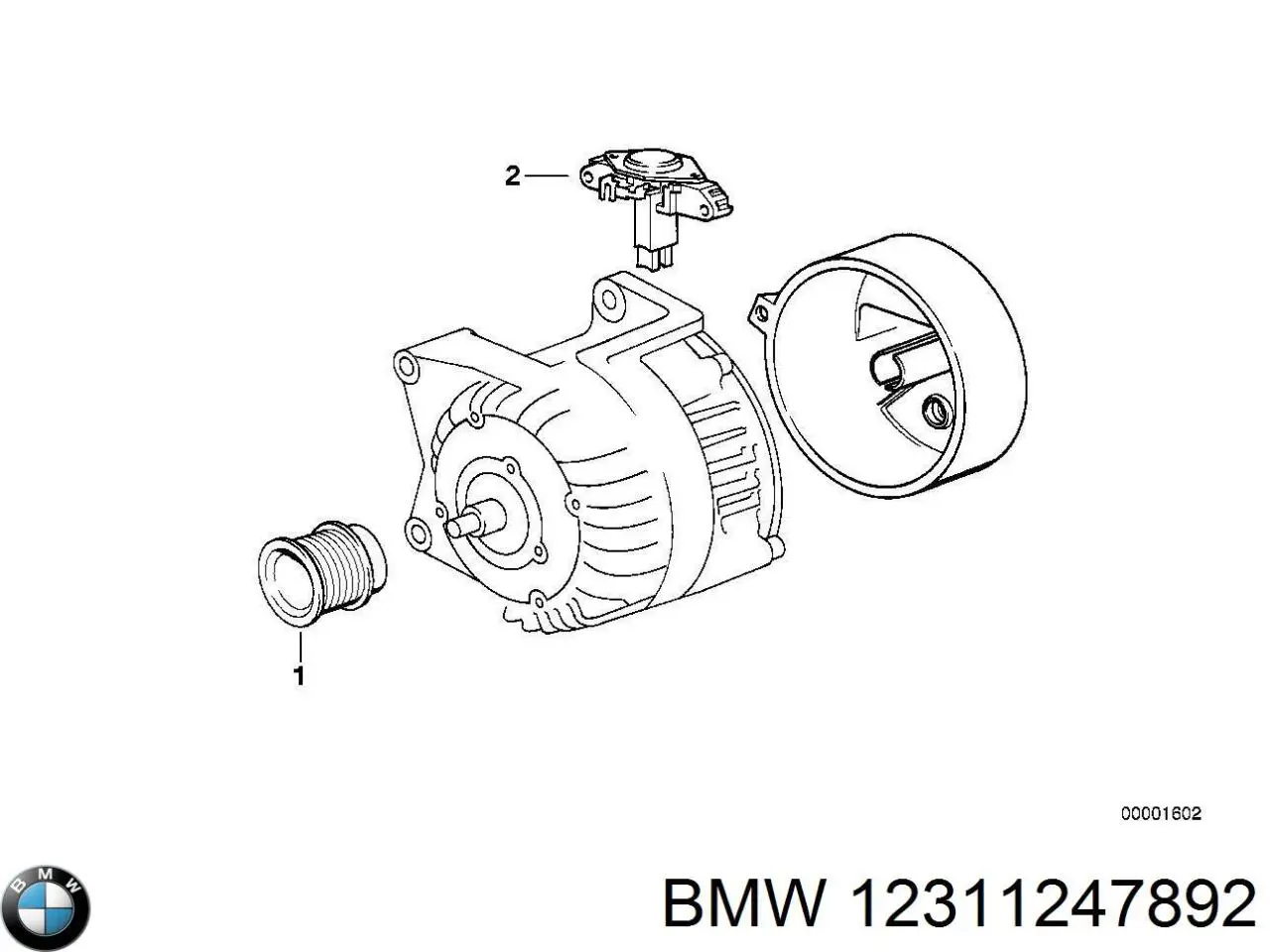 12311247892 BMW генератор