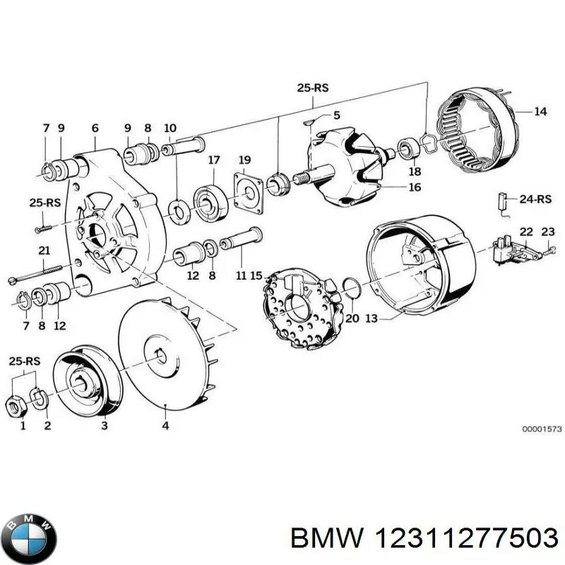 Генератор автомобиля Bosch 0120489030