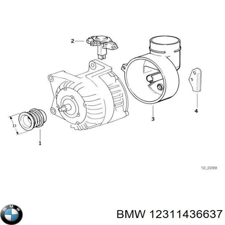 Купить 12311436637 BMW 