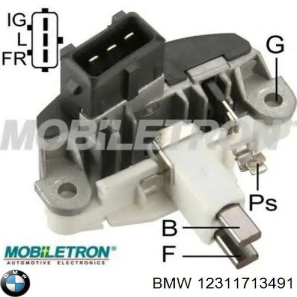 12311713491 BMW реле-регулятор генератора (реле зарядки)