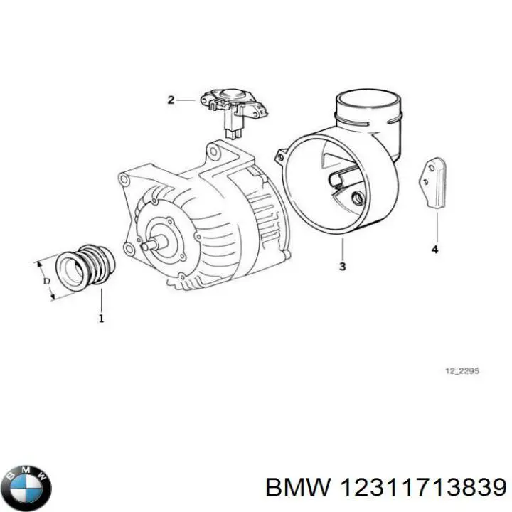Реле зарядки генератора BMW 12311713839 цена, от 82.35 USD