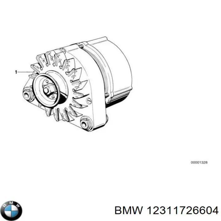 12311726604 BMW генератор