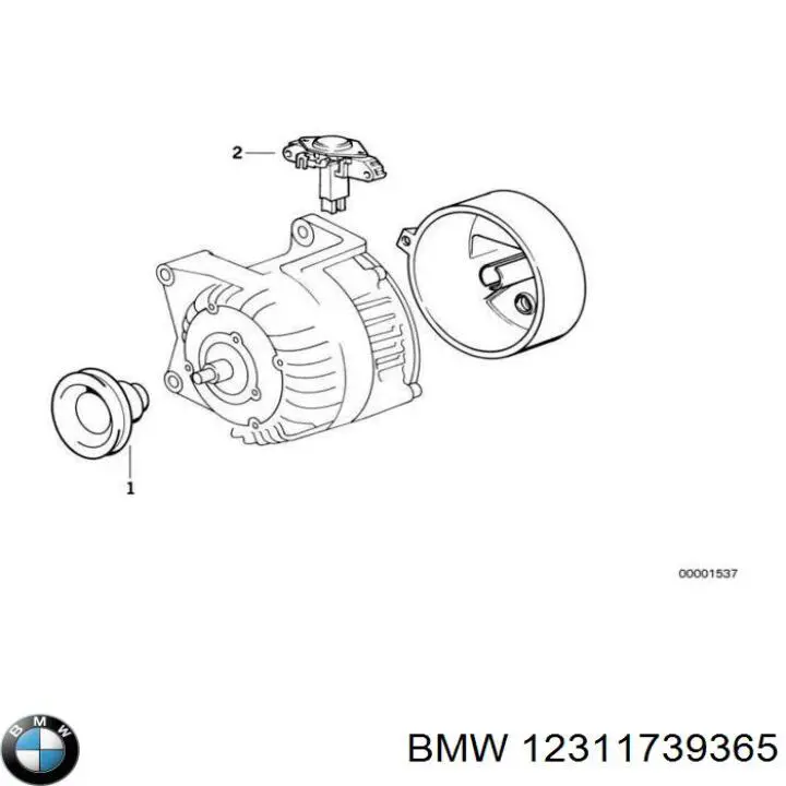 12311739365 BMW генератор