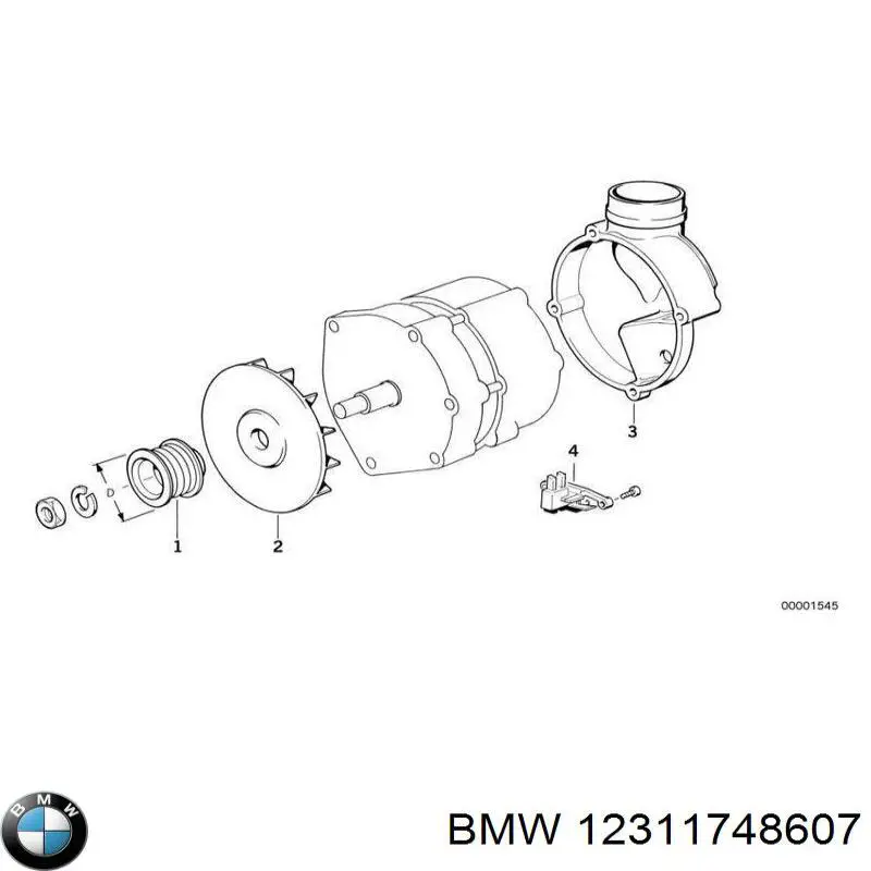 Реле зарядки генератора BMW 12311748607 цена, от 14.42 USD