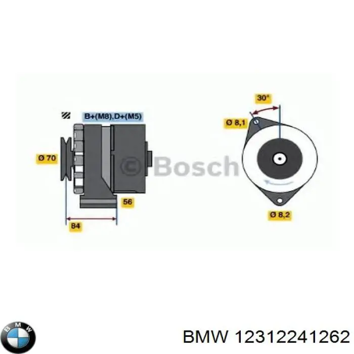 Автомобильный генератор BMW 12312240875 цена, от 178.14 USD