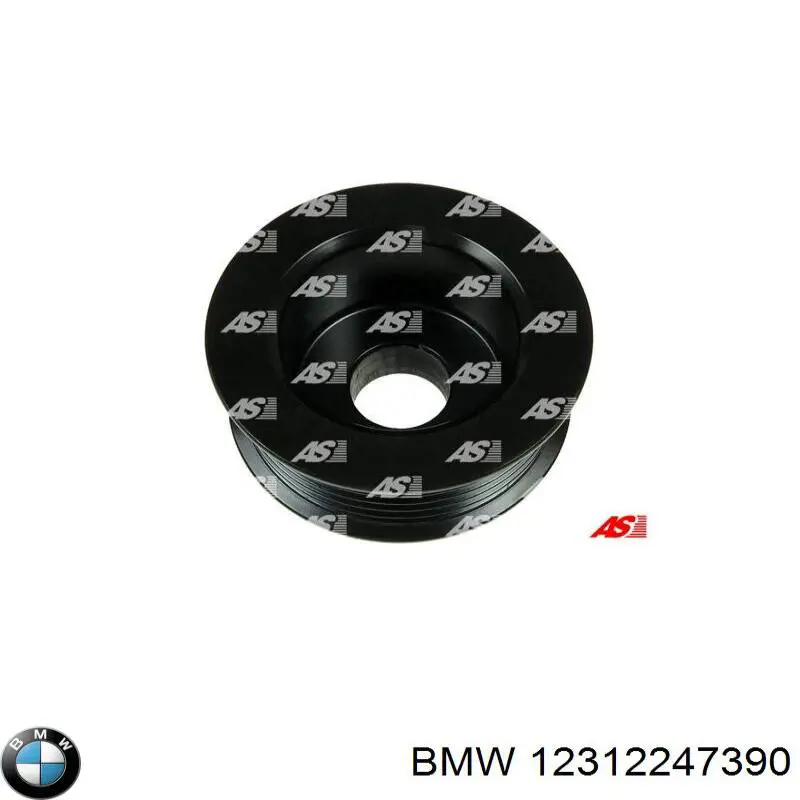 Купить 12312247390 BMW Шкив ремня генератора