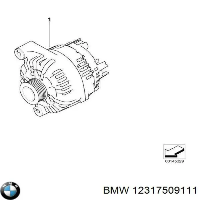 Купить 12317509111 BMW Генератор