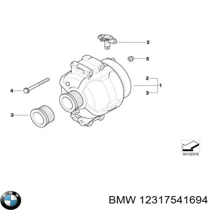 Купить 12317541694 BMW Генератор