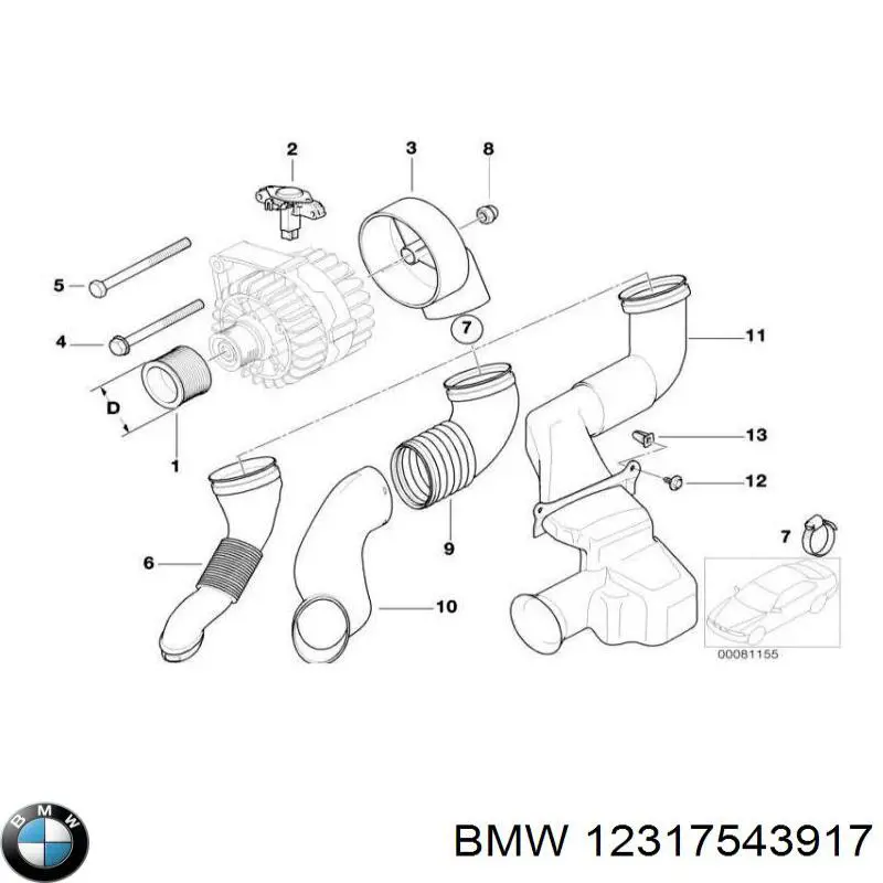 Реле зарядки генератора BMW 12317543917 цена, от 28.45 USD