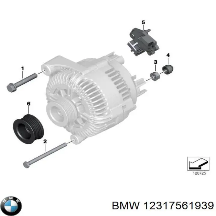 Купить 12317561939 BMW Реле регулятор напряжения генератора