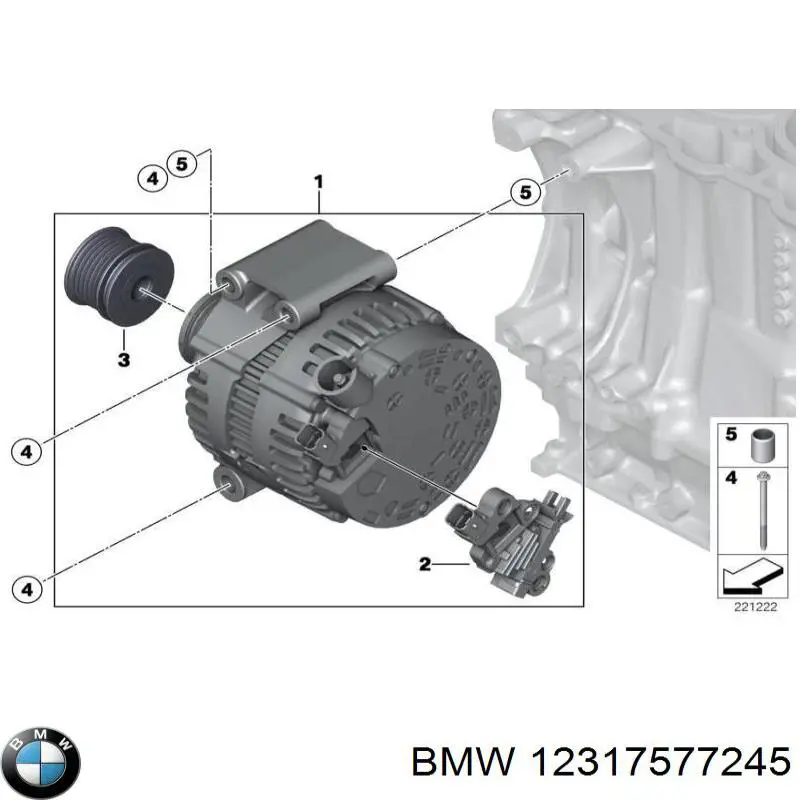 12317577245 BMW реле-регулятор генератора (реле зарядки)