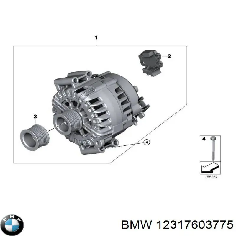 Реле зарядки генератора BMW 12317567617 цена, от 192.31 USD