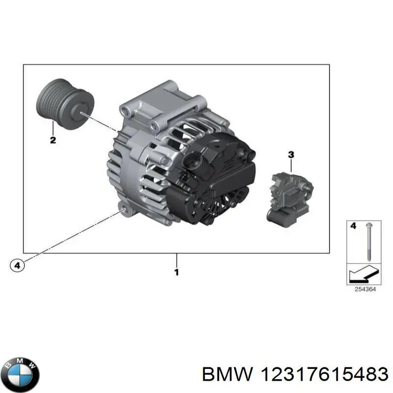 12317615483 BMW генератор