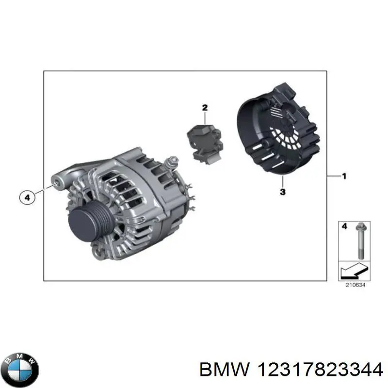 12317823344 BMW генератор