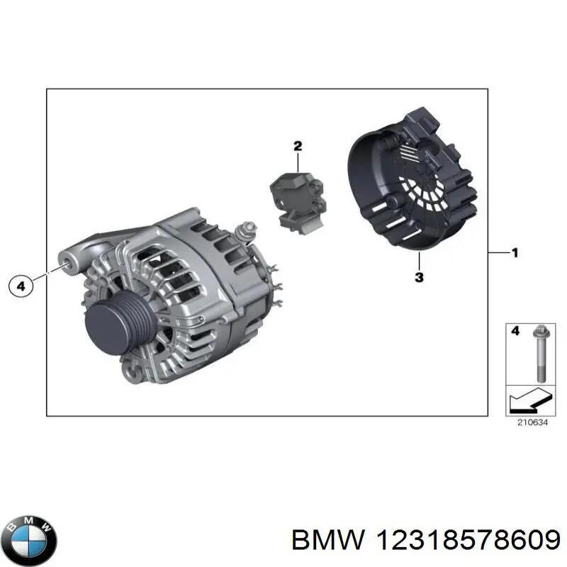 12318578609 BMW генератор