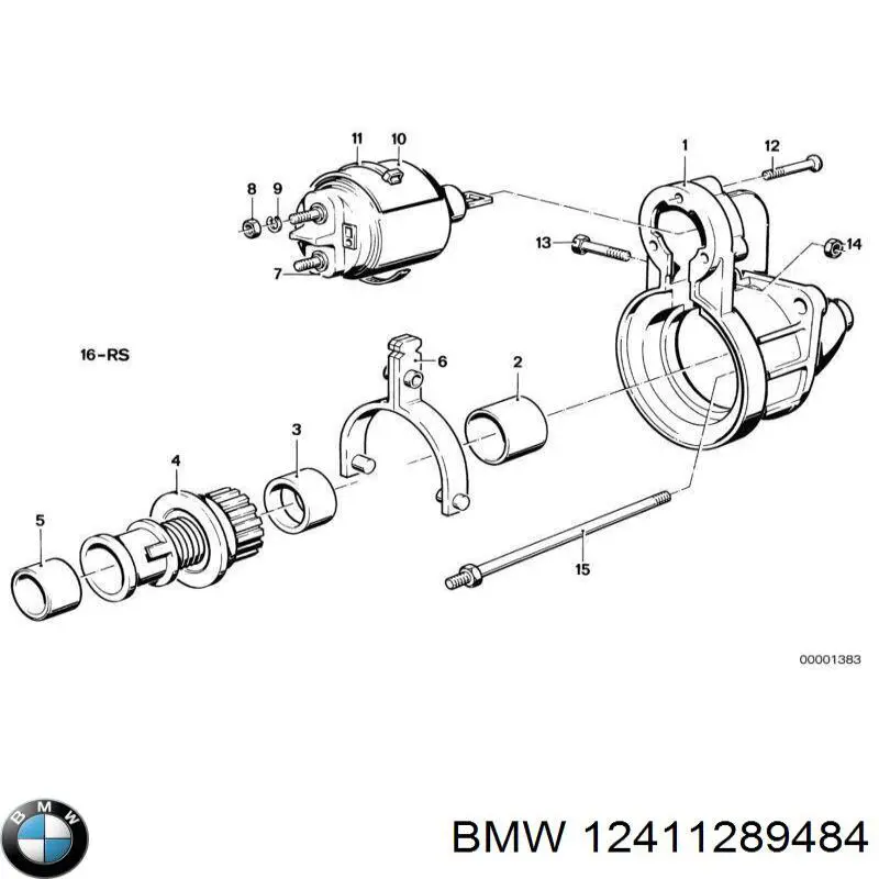 12411289484 BMW ремкомплект втягивающего реле стартера