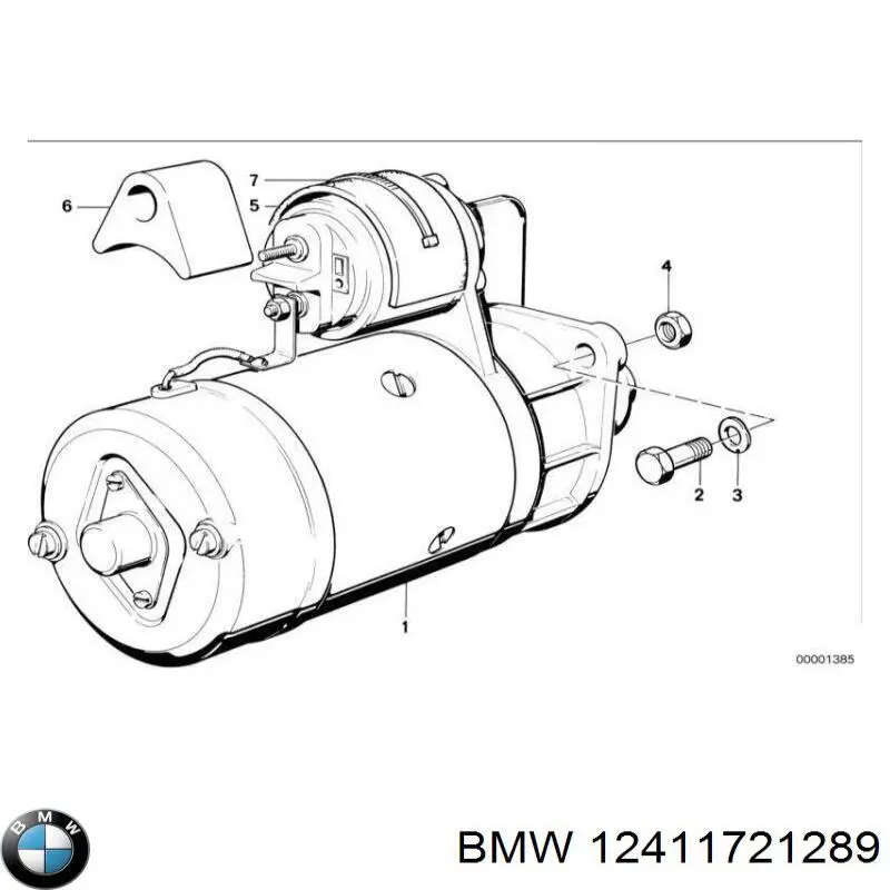 12411721289 BMW bucha do motor de arranco