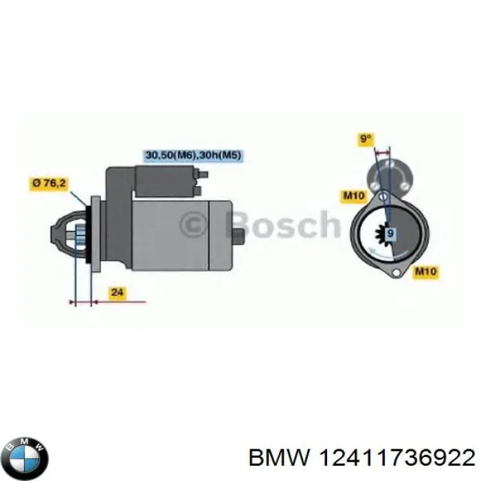 12411736922 BMW стартер