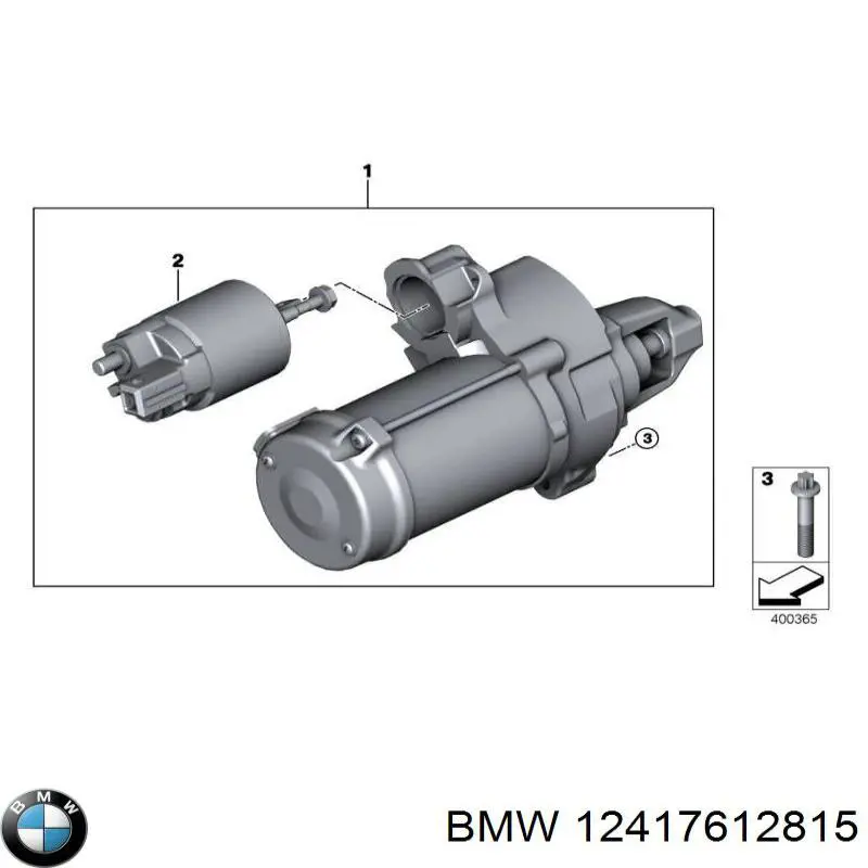 12417612815 BMW motor de arranco