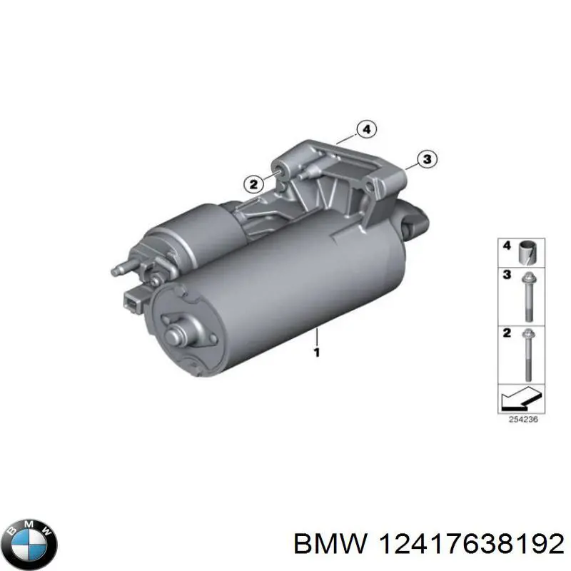 12417638192 BMW motor de arranco