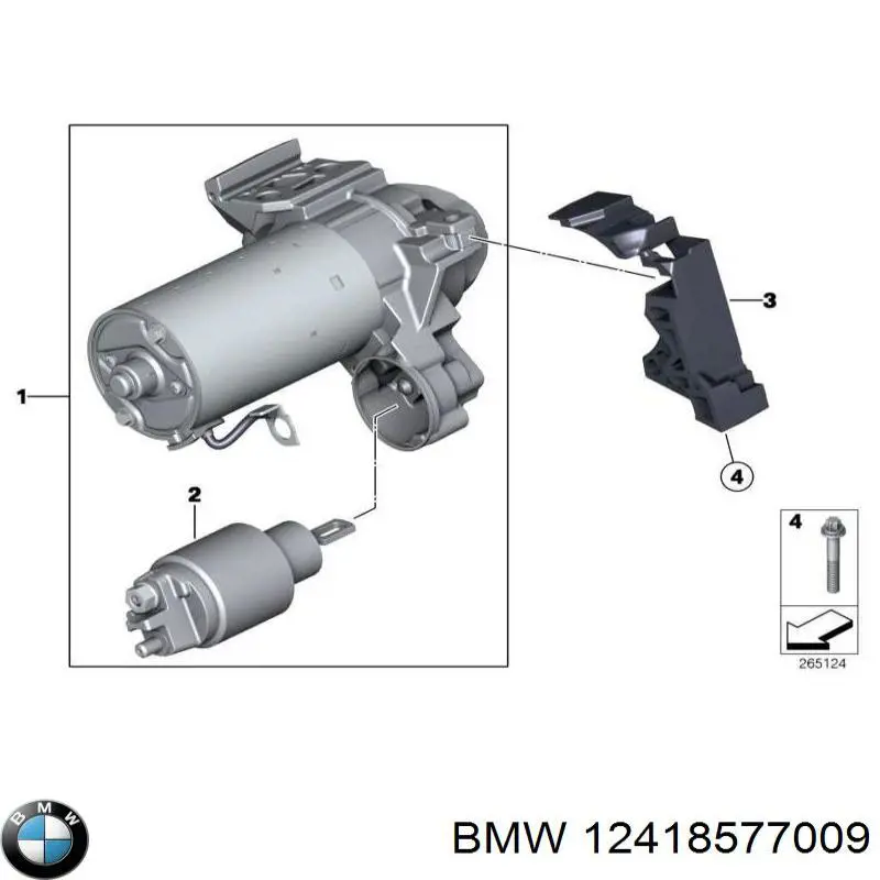 12418577009 BMW motor de arranco