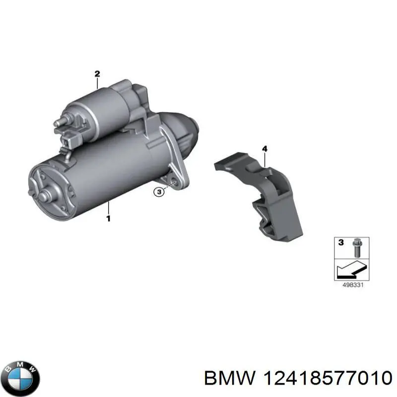 12418577010 BMW motor de arranco