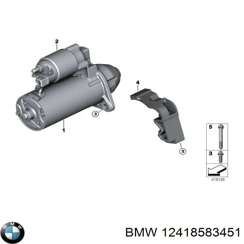 Motor de arranco para BMW X4 (G02, F98)