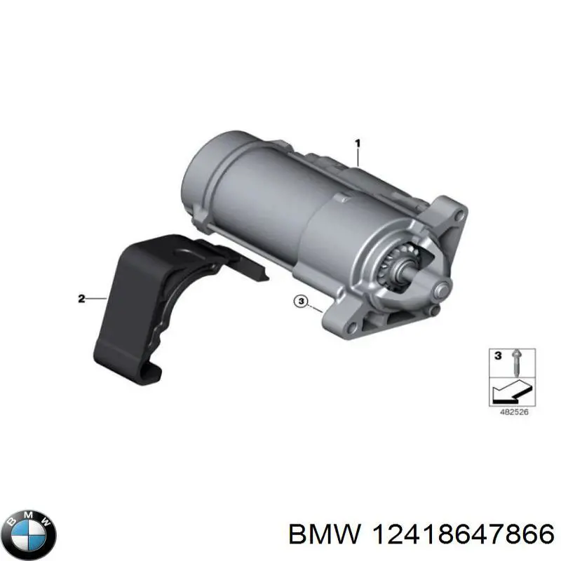 12418647866 BMW Стартер автомобиля
