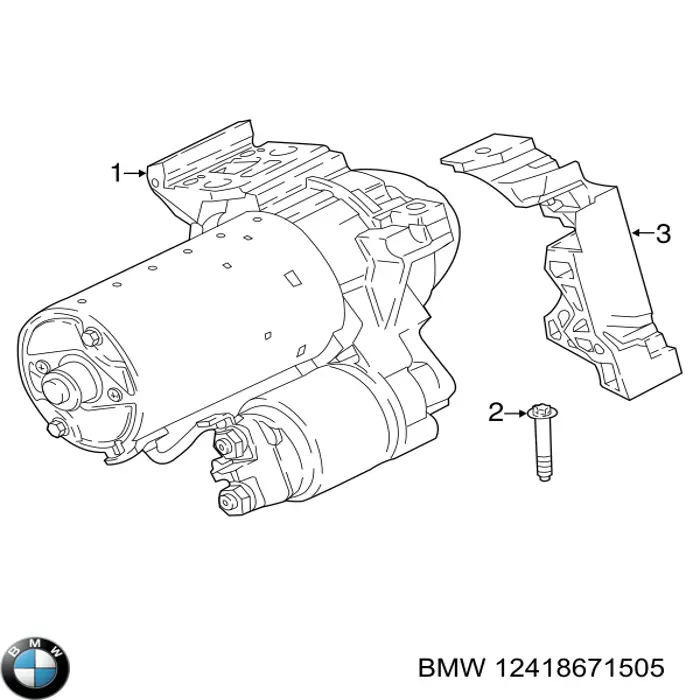8671505 BMW Стартер автомобиля