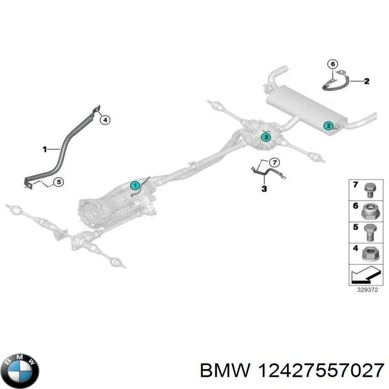 12427557027 BMW cabo de terra de bateria recarregável (pilha)