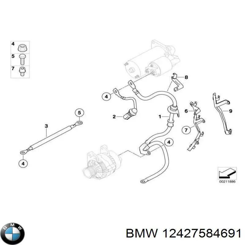  BMW 12427584691 цена, от 170.45 USD