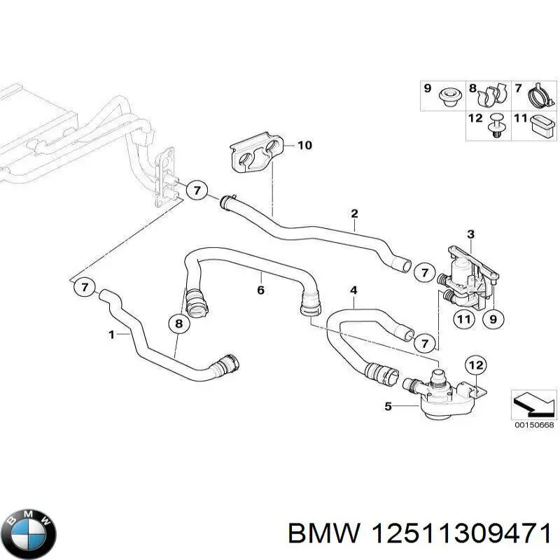 Купить 12511309471 BMW 