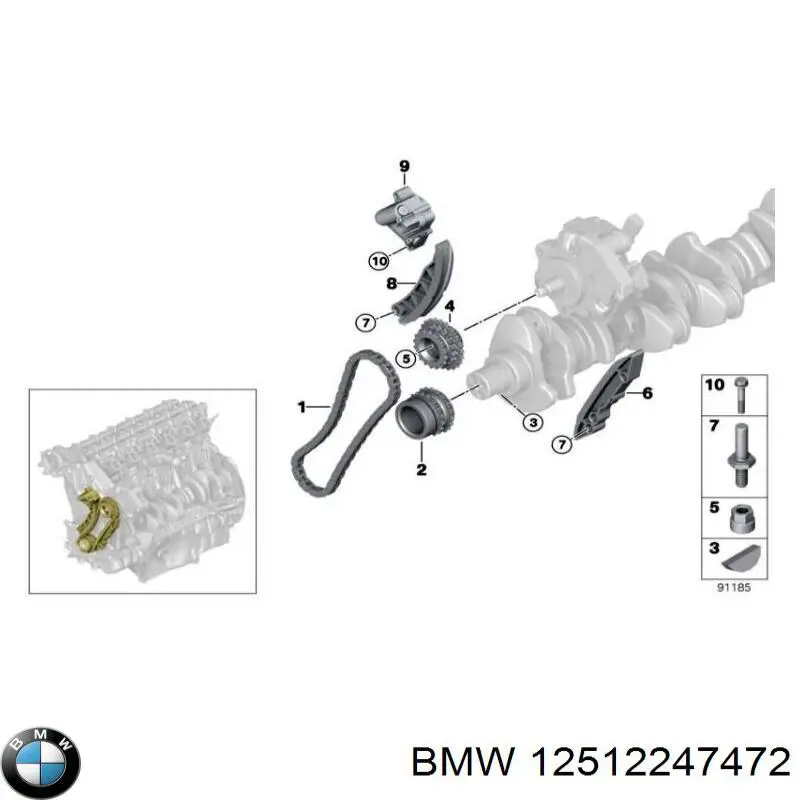 Разъем (фишка) датчика давления топлива BMW 12512247472 цена, от 9.61 USD