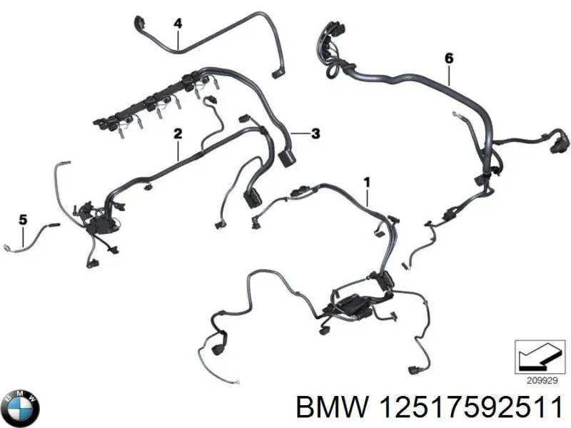 Купить 12527589639 BMW Жгут проводов моторного отсека