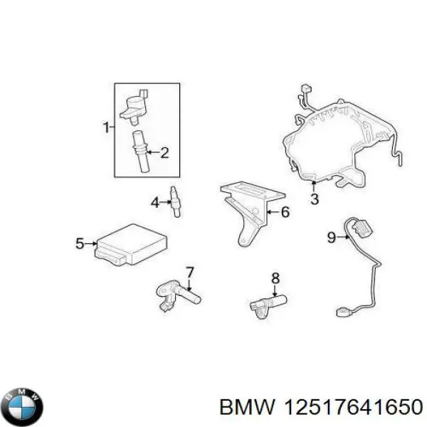 Купить 12517641650 BMW Жгут проводов моторного отсека