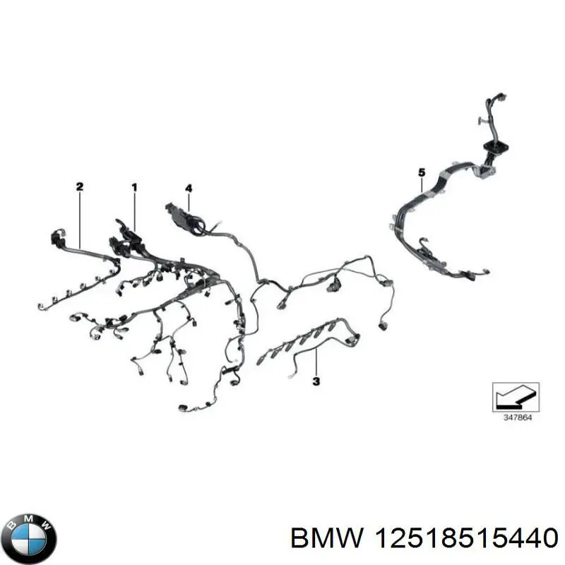 12518515440 BMW Жгут проводов моторного отсека