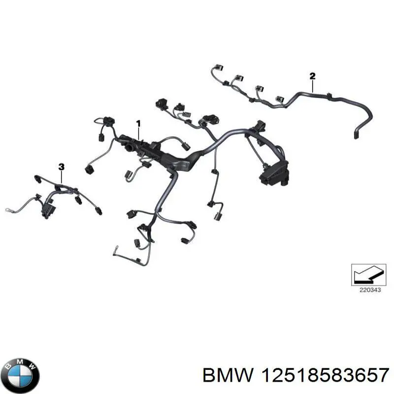 Провод свечей накала BMW 12518583657 цена, от 12.70 USD