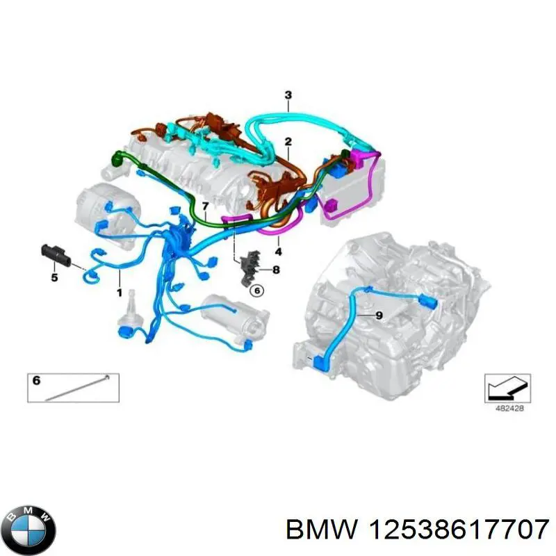 12538617707 BMW Жгут проводов АКПП