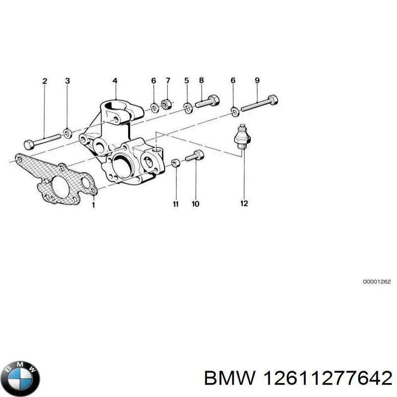 Купить 12611277642 BMW Датчик давления масла