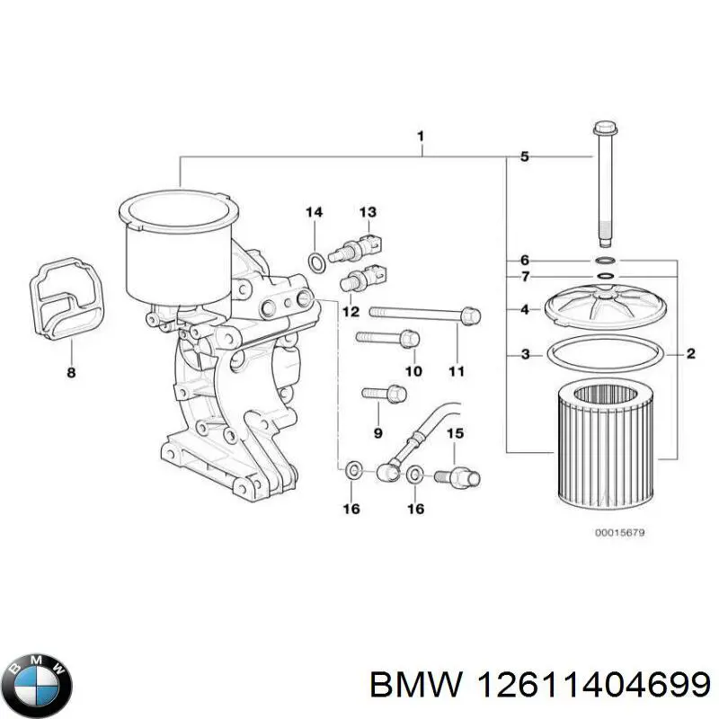 12611404699 BMW Термодатчик масла двигателя